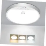 Motion Sensor Light Indoor Hardwired PIR, 3000K/4000K/6500K 1pack-7Inch White