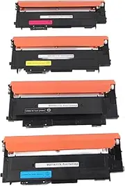 Gearwell Toner Cartridge, 4Pcs Replacement for HP 117A W2070A W2071A W2072A W2073A, Compatible with HP Color 150a 150w 150nw Printer Ink Cartridge