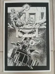 Unity Yearbook #1 Pg 4 Original X-O Manowar Splash Page Art by Michael Bair 1995