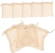 SOESFOUFU 5sets Bathing Mesh Soap Bag Set Family-size Reusable Pouches for Handmade Soaps Body Wash 8pcs*5