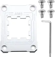 eMagTech AM5 CPU Holder AM5 Anti-Bending Contact Frame with 4Pcs Screws & 1x Screwdriver Corrective Anti-Bending Fixing Frame 75x56mm/ 2.95x2.2in Silver