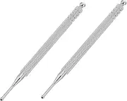 BAZEITFLOW 2Pcs Scraping Massage Tool Dual Head Ear Point Acupressure Pen for Relaxation Lightweight Reflexology Rod for Home Use Comfortable Touch Medical Guidance Recommended
