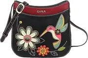 [CHALA] Handbags Hummingbird Crescent Crossbody Handbag Purse, Hummingbird Lovers