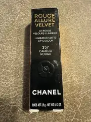 CHANEL- Rouge Allure Velvet - Luminous Matte Lipstick - #357 CAMELIA ROUGE NIB