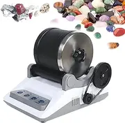 Professional Rock Tumbler Kit, Rock Tumbler Polisher Kit, Electric Gem Grinder with Timmer Buttons, Detachable DIY Stone Polisher, Gemstones DIY Stone Polishing Toy, Ideal for Adults Kids