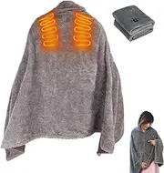 USB Electric Heated Blanket - Portable Heating Shawl, Fast Heating Shawl | Cozy Blanket Car Office Classroom or Home, Soft and Fast Heating Throw, Lightweight Warm Blanket for Travel and Everyday Use