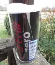 Coca-Cola Zero 16 oz Coke Zero Tervis Tumbler Cup with White Lid