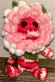 CROCHETED POSEY THE FLOWER IMPKIN 7" *FREE SHIPPING*