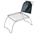 Portable Mini BBQ Grill Rack Outdoor Grill Burn-er Stand Park Camping