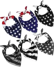 [Vinsatin] 6 Pcs Paisley Cooling Bandana Bulk Cooling Skull Cap Cowboy Headband Unisex Neck Wicking Bandana for Men Women