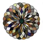 24" black Marble Coffee dining Table Top Inlay lapis Stones Side Table decor