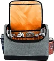Bartender Travel Bag, Portable Carrying Case Tote | Compact Mixing Tool Storage with Easy Grip Handles, Durable Equipment Carrier with Custom Compartments for Indoor Gatherings, Parties, and