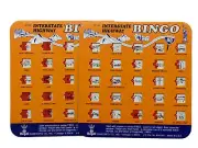 Vtg. 1997 Regal Games Interstate Highway Bingo Set Of 4 Orange Cards Free Ship.