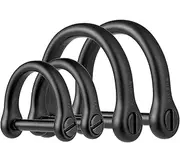 FEGVE Key Rings with Screw Shackle - 316 Stainless Steel Metal Key Chain Ring for Car Keys Fob,Car Keychain for Men