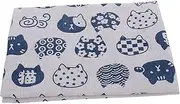 Cute Japanese Cats Book Sleeve Washable Fabric Protector for Notebooks Journals and Planners Robust Scratch Protection Patterns for Adults and White Design