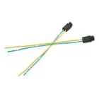 2pcs Bulb Base 12V T5 LED Light Bulb Sockets W/ Wire Automobiles ＠