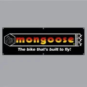 Mongoose - "Built to fly" Black/Yellow/Orange CALI PAD Banner - old school bmx