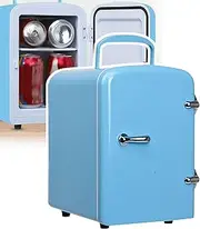 WhAeoy Portable Mini Fridge,cosmetic Fridge,Compact And Portable + Hot And Cold Dual-purpose + Low-noise Operation,for Skin Care,Drinks, Medication,fruit, Food,A