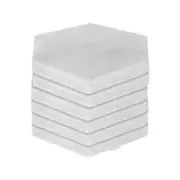 Argon Tableware Hexagonal Marble Coasters - 10cm - Pack of 6