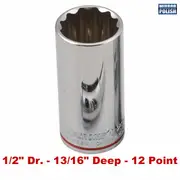 Kincrome K2992 - Deep Socket 1/2" Drive 13/16" (Mirror Polish)