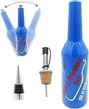 JVNZAM Flair Bottle Decorative Bottles Height Flair Bartender Practice & Performance Bottle, 3pcs Flair Bartender Kit,1 Flair Bottle, 2 Wine Stopper