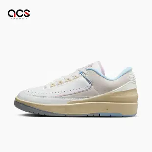 Nike Wmns Air Jordan 2 Retro Low 女鞋 男鞋 白 水藍 2代 喬丹 休閒鞋 DX4401-146