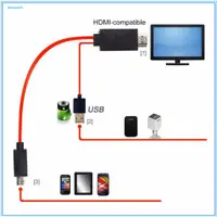 在飛比找蝦皮購物優惠-[Ky] Micro Usb 11pin 電纜手機輸出適配器