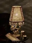 Shabby сhic decor table lamp , luxury home accent modern lighting, unique lamp