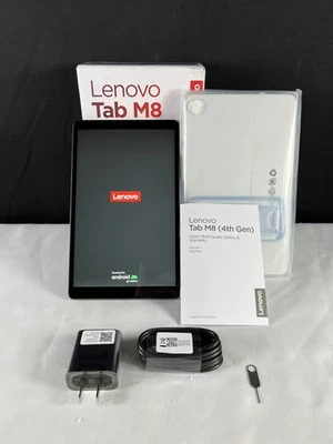 Lenovo Tab M8 4th Gen Black Android 8" HD Display 32 GB Storage Tablet