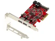 Card Pcie 2 X USB 3.1 A+ 1 C + X Internal 19 Pin High Low Profile