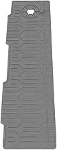 Adjustable Faucet Mat Silicone Double Sided Guard Mat for Kitchen Bathroom with Concave Convex Texture Drip Catcher Tray Ideal for Countertop and Sink (Grey)
