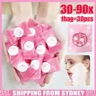 Up 90x Disposable Cotton Compressed Washcloth Face Towel Wet Wipe travel AU NEW