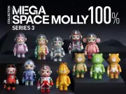 POP MART MEGA Collection 100% SPACE MOLLY Series3 Blind Box Figures Sealed Set