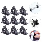 100 Pcs Wiring Fixing Lock Wire Clip Cord Clamp Home Cable Fixation Organizer