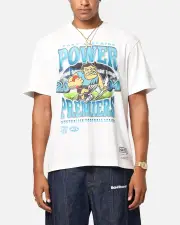 [MITCHELL & NESS] Mitchell & Ness Port Adelaide Power Mascot T-shirt Vintage White - Size L L Vintage White