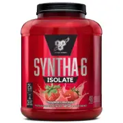 BSN Syntha-6, 100% Whey Protein Isolate, 4.02 lb (1.82 kg), Strawberry Milkshake