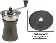 Rubberized No-Spill Lid for Peugeot Kronos coffee bean grinder (35853) PK
