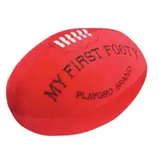Playgro My First Footy Baby Soft Plush AFL/Rugby Ball Shaped Fun Toy 6m+
