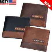 Men's Bifold Leather Wallet ID Credit Card Holder Billfold Purse Clutch Billfold