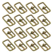 20Pcs Metal Roller Buckles, 7mm - 0.28" Sewing Mini Buckle (Bronze, 17.5mm)