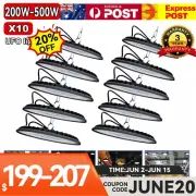 10X 200W-500W UFO LED High Low Bay Lights Warehouse Shed Workshop Factory Lamp