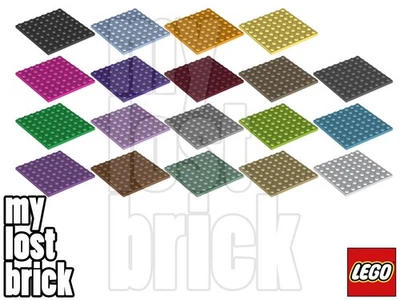 LEGO - Part 41539 - Plates 8x8 + NEW + SELECT COLOUR / QUANTITY