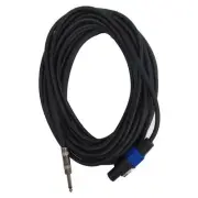 - SASPT14-50 - 50 Foot Speakon to 1/4" PA DJ Speaker Cable - 2 Conductor - 14...