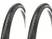 Two (2) Deli Slick Wire Bead Bicycle Tire 26" x 1.50" Black Wall SA235 Pair