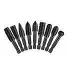 1/4" 6.35mm Shank Rotary Burr Wood Carving File Rasp Drill Bits Tool 10 pcs Set