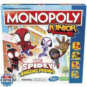 Monopoly Junior: Marvel Spidey and His Amazing Friends Edition Board Game for