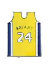 BASKETBALL JERSEY - BRYANT #24 - LA LAKERS - ENAMEL PIN - FREE AU POST