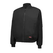 2 X Mens Hard Yakka Bomber Jacket Waterproof Winter Zip Up Black