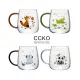 【CCKO】CCKO Q萌動物園 可愛動物玻璃杯 350ml 刻度玻璃杯 2入組(玻璃馬克杯)