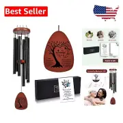 Weather-Resistant 37in Sympathy Wind Chimes - Elegant Memorial Gift for Funeral